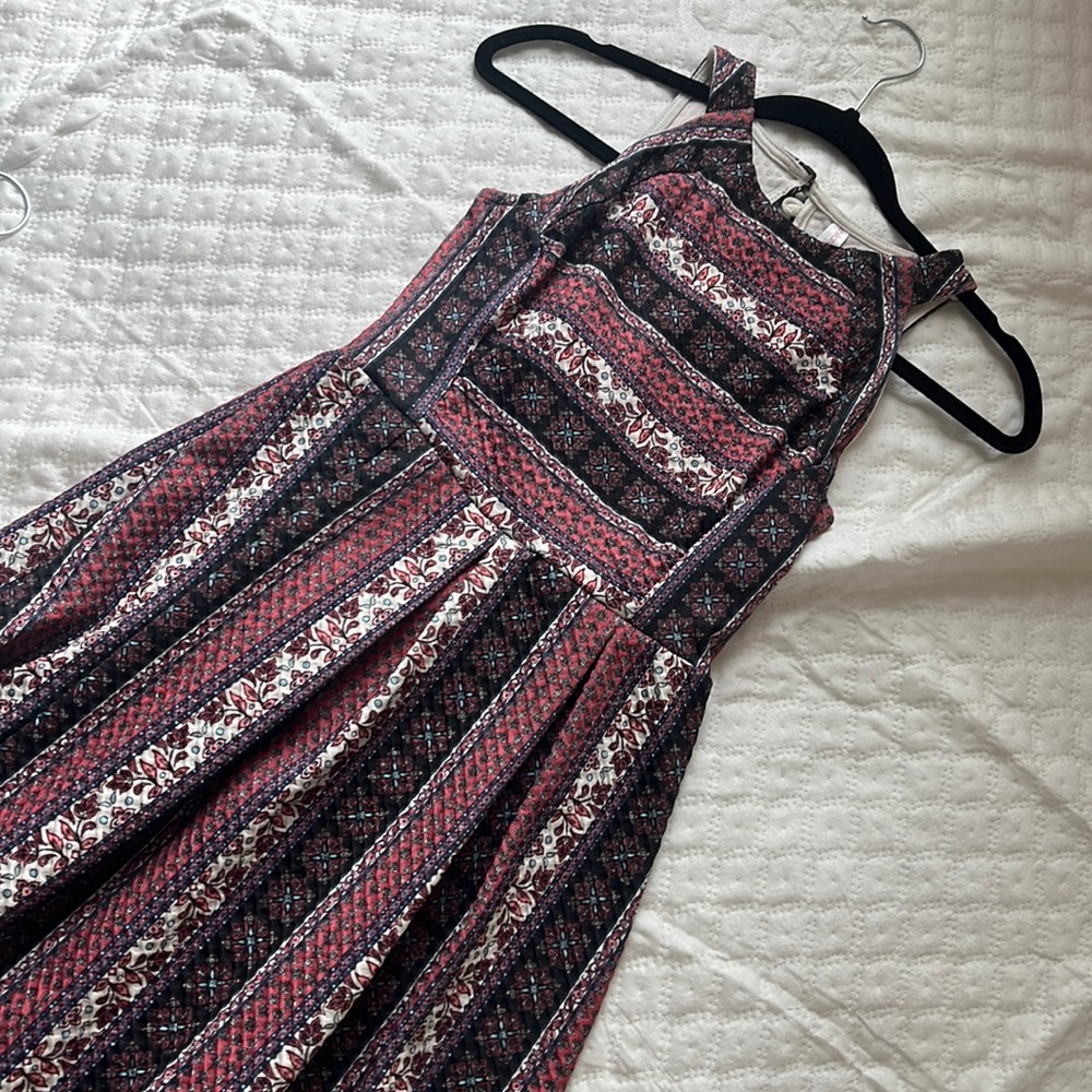 Boho skater dress halter neck